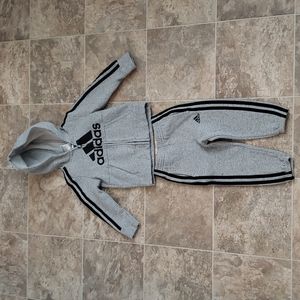 Adidas Toddlers Essential Fleece Hooded Jacket Set